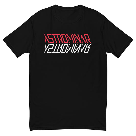 Men's Fitted T-Shirt | ASTROMINAR Mirror Red White