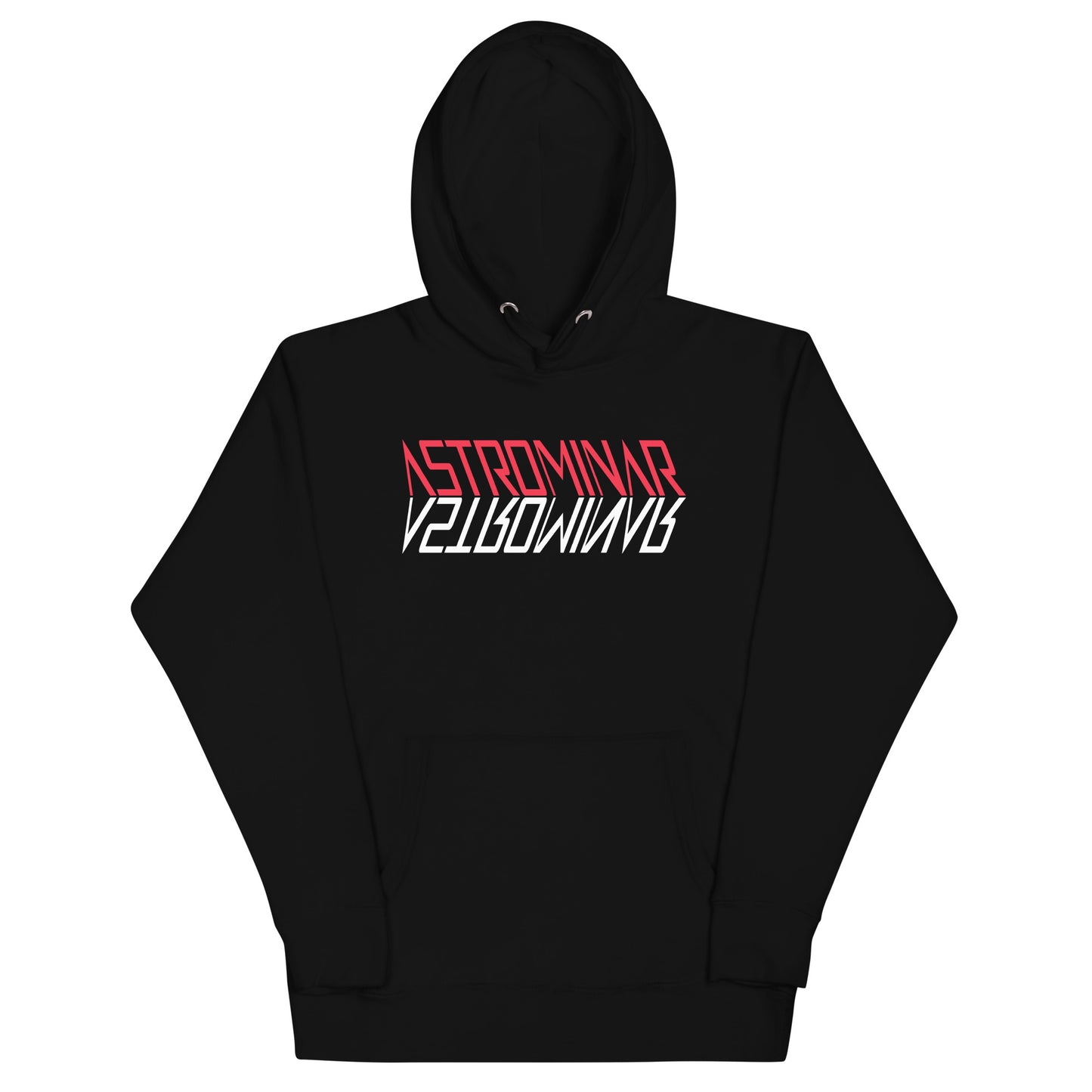 Unisex Premium Hoodie | ASTROMINAR Mirror Red White