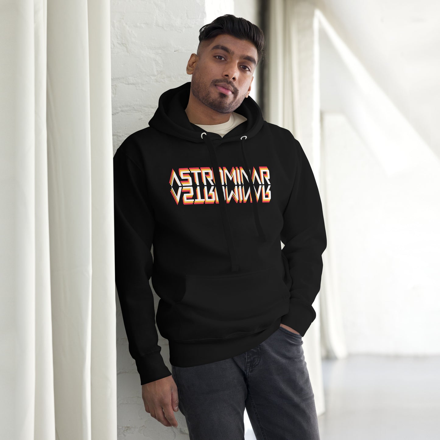 Unisex Premium Hoodie | ASTROMINAR Mirror Orange