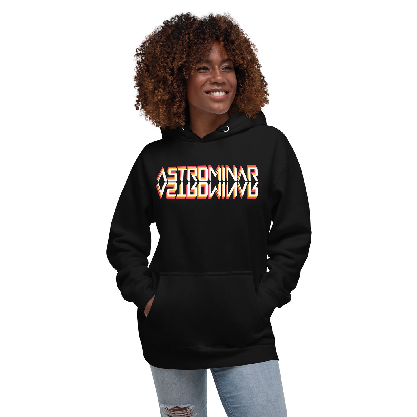 Unisex Premium Hoodie | ASTROMINAR Mirror Orange