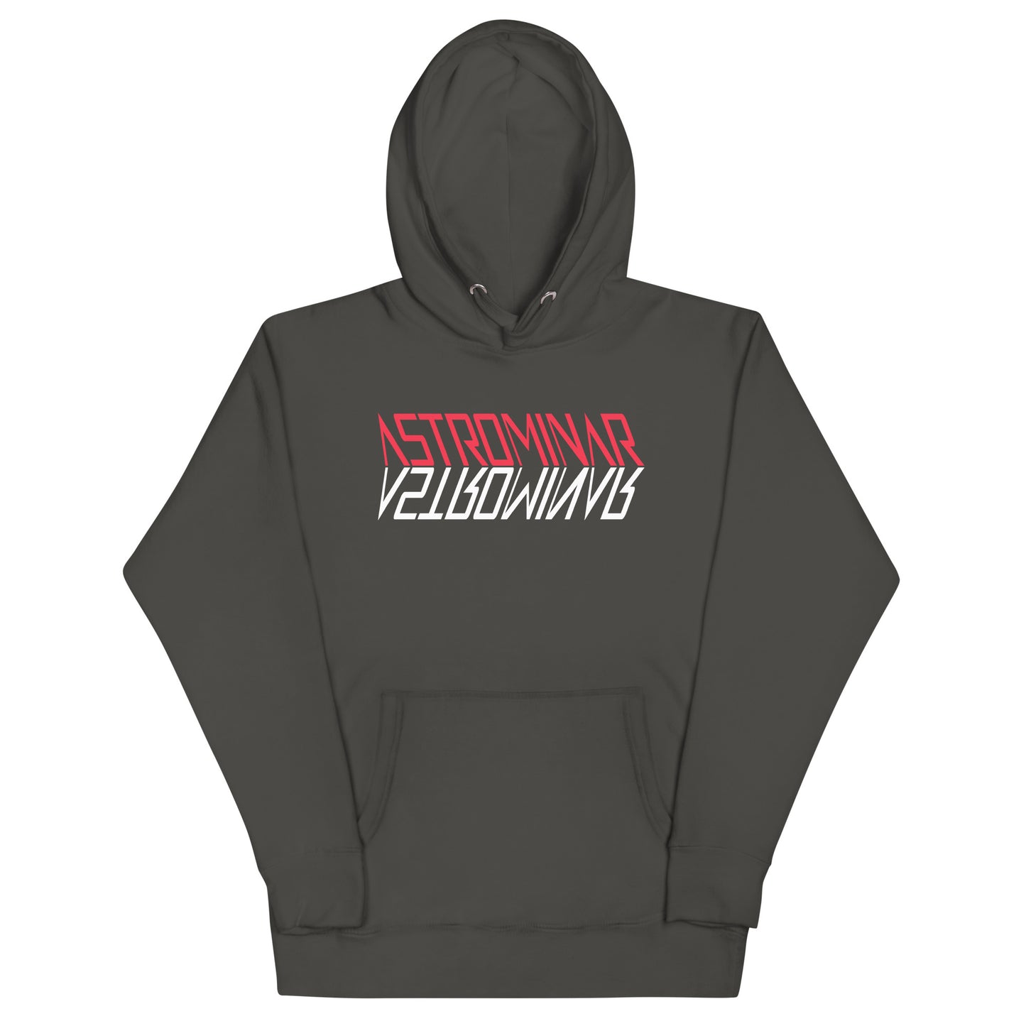 Unisex Premium Hoodie | ASTROMINAR Mirror Red White