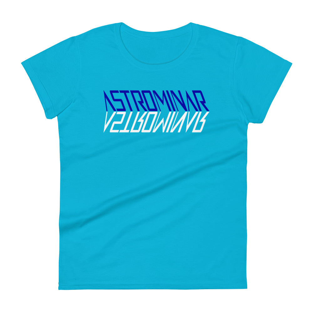 Women's Fashion Fit T-Shirt | ASTROMINAR Mirror Blue