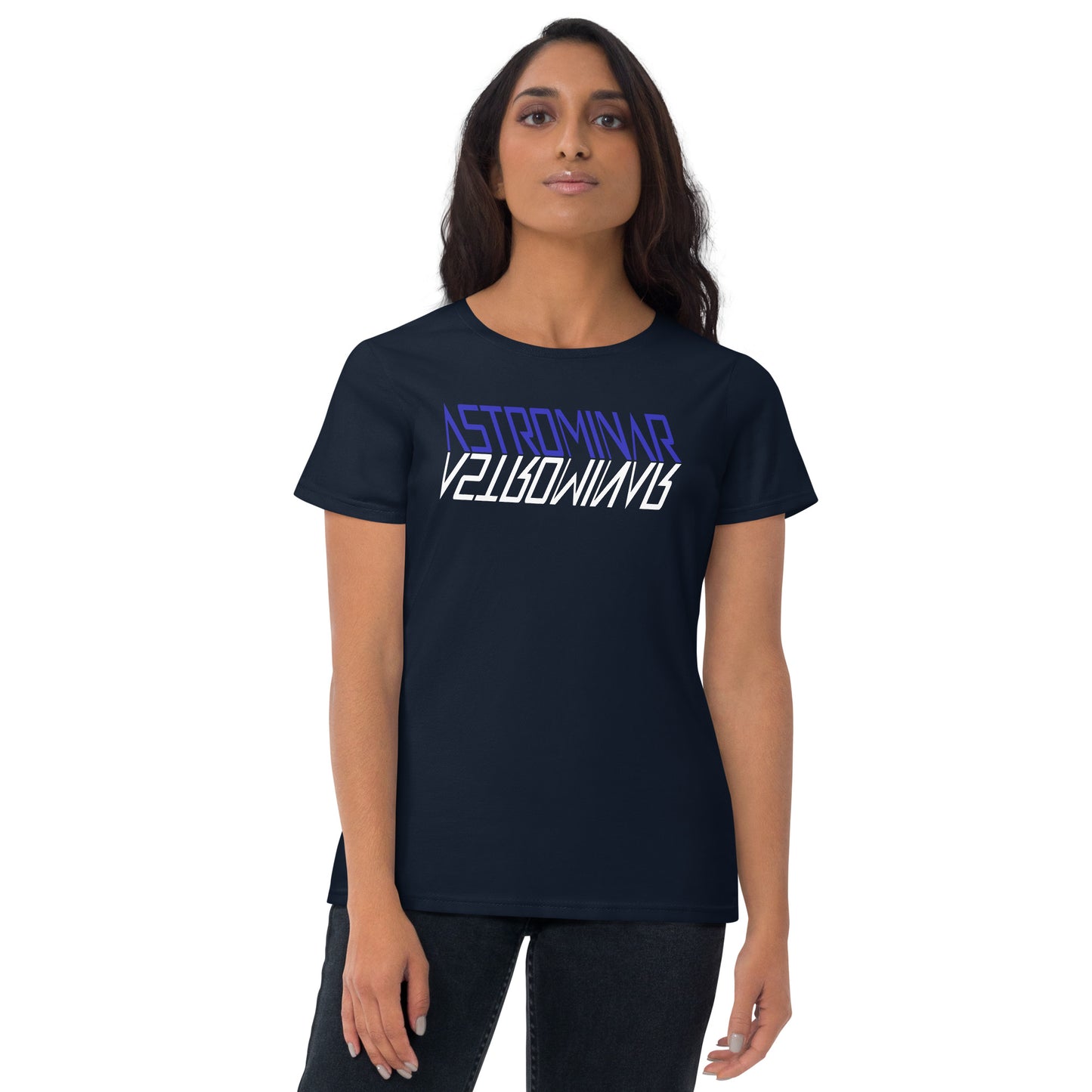 Women's Fashion Fit T-Shirt | ASTROMINAR Mirror Blue